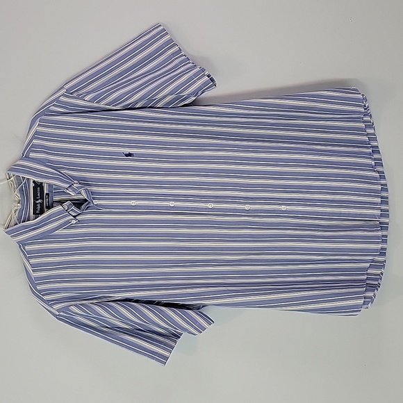 Polo Ralph Lauren Other - Ralph Lauren POLO blue yellow stripe short sleeve button down shirt size XXL
